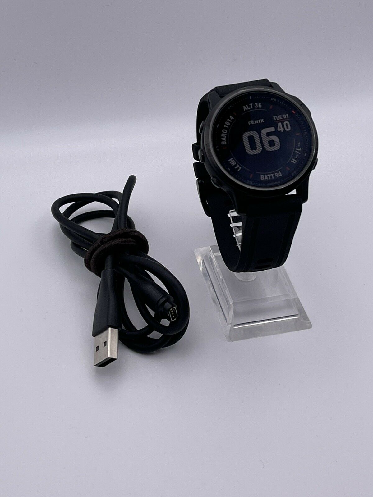 Garmin Fenix 6s Pro Black Black Band GPS Smartwatch Running