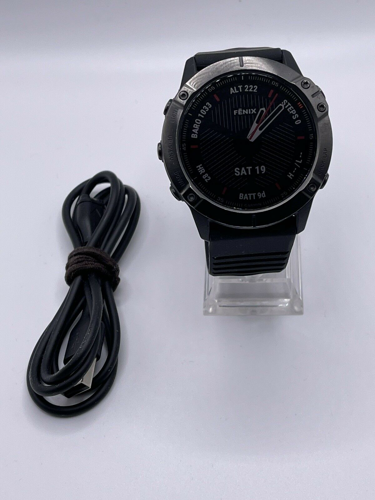 Garmin Fenix 6X Sapphire Silicone Band GPS Running Watch