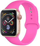 Silicone Strap For Apple Watch Ultra band 44mm 40mm 45MM 38mm 42mm 41MM 49mm Rubber Sport bracelet belt iWatch serie 3 SE 6 7 8