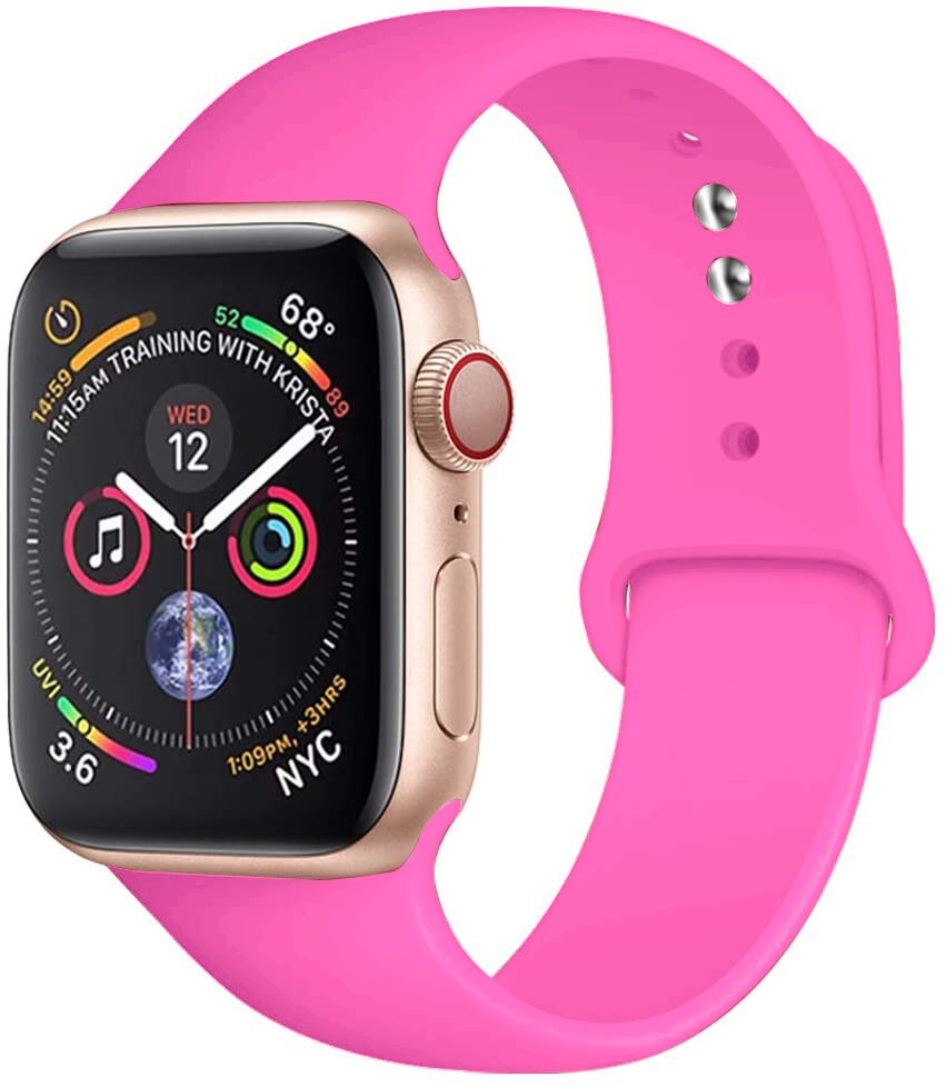 Silicone Strap For Apple Watch Ultra band 44mm 40mm 45MM 38mm 42mm 41MM 49mm Rubber Sport bracelet belt iWatch serie 3 SE 6 7 8