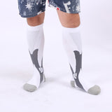1Pairs Zipper Compression Socks Men Women Running Sports