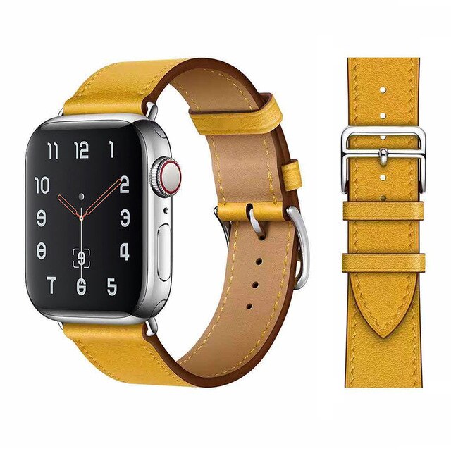 Leather Strap For Apple watch  Ultra 49mm 8 7 45mm 41mm comfortable metal buckle bracelet strap for iwatch 6 5 4 44mm 42mm 40mm