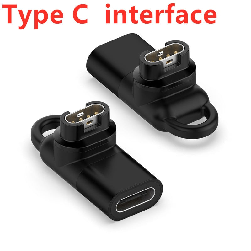 Type C/Micro/ios USB Female to 4pin Charger Adapter for Garmin Fenix