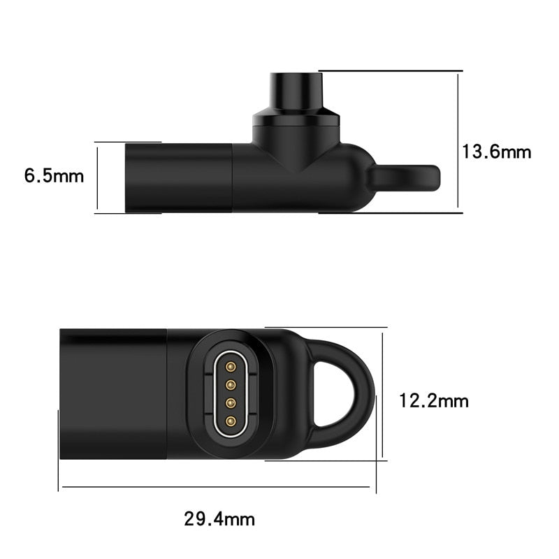 Type C/Micro/ios USB Female to 4pin Charger Adapter for Garmin Fenix