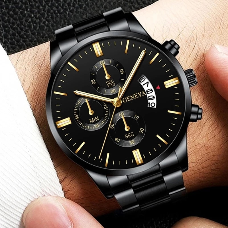 Fashion Men Luxury Stainless Steel Watch